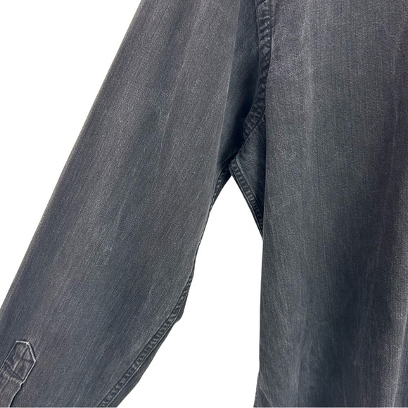 Polo Ralph Lauren Vintage Western Snap Long Sleeve Button Down Washed Black XL - Picture 7 of 9